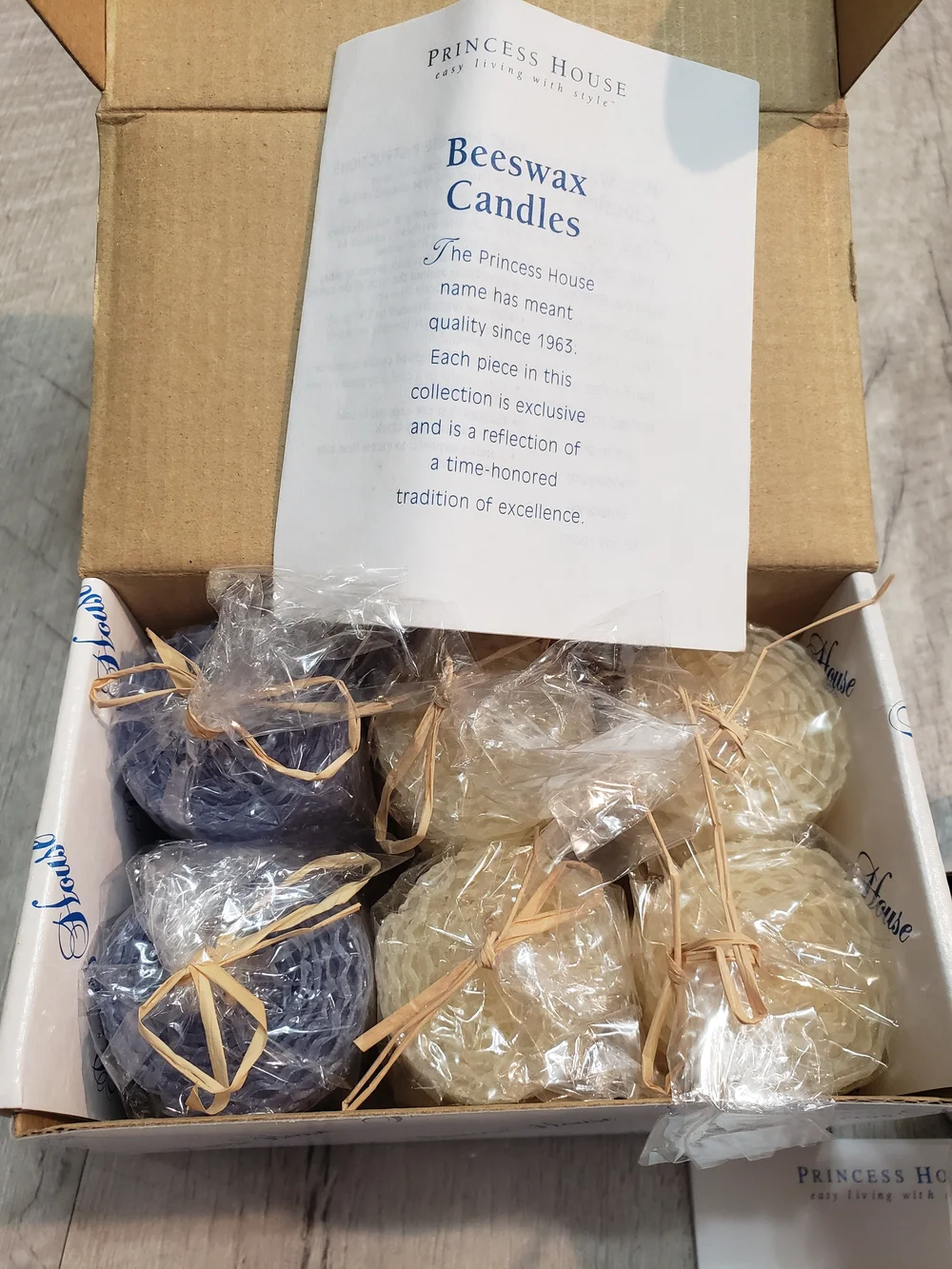 Princess House Beeswax Candle Sets Votives & 5